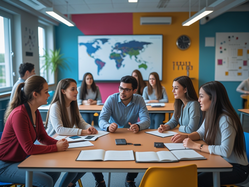 Psychology students in interactive workshop