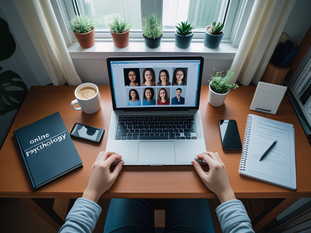 Online psychology class setup